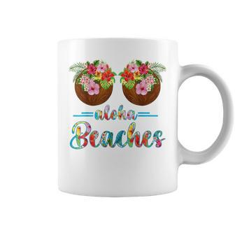 Funny Coconut Bra Hawaii Aloha Beaches Summer Paradise Gift Summer Funny Gifts Coffee Mug | Mazezy