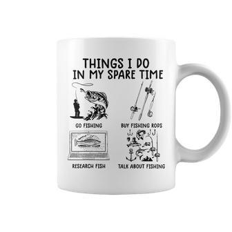 Funny Fishing Things I Do In My Spare Time Fishing Coffee Mug | Mazezy