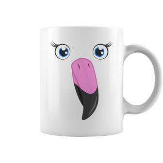 Funny Flamingo Animal Face Lazy Halloween Costume Coffee Mug | Mazezy