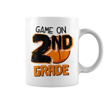 Funny Game On 2Nd Grade Basketball First Day Of School Boys Basketball Funny Gifts Coffee Mug | Mazezy