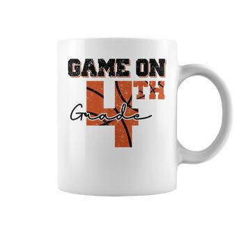 Funny Game On 4Th Grade Basketball First Day Of School Boys Basketball Funny Gifts Coffee Mug | Mazezy