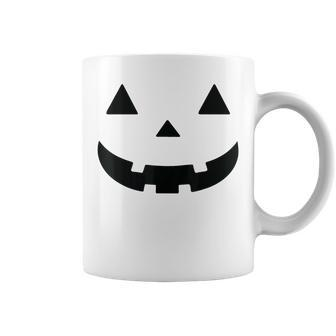 Giant Jack O' Lantern Face Halloween Pumpkin Face Coffee Mug - Monsterry