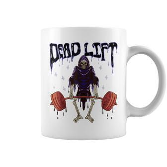 Gym Grim Reaper Deadlift Workout Occult Reaper Coffee Mug | Mazezy