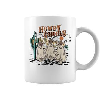 Howdy Ghouls Western Halloween Fall Ghosts Women Men Halloween Coffee Mug | Mazezy