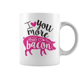 Funny I Love Bacon I Love You More Than Bacon Pig Coffee Mug - Thegiftio UK