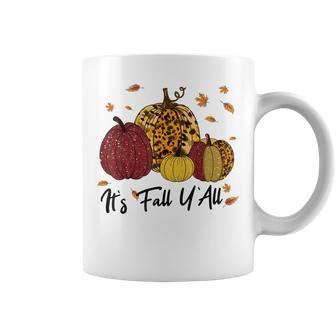 Its Fall Yall Pumpkin For Women Halloween Halloween Coffee Mug | Mazezy