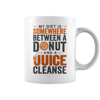 Juice Cleanse Clean Eating In Moderation Quote Saying Coffee Mug | Mazezy