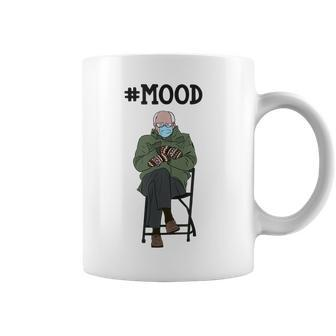 Funny Meme Mittens Bernie Sanders Mittens Mood Meme Funny Gifts Coffee Mug | Mazezy