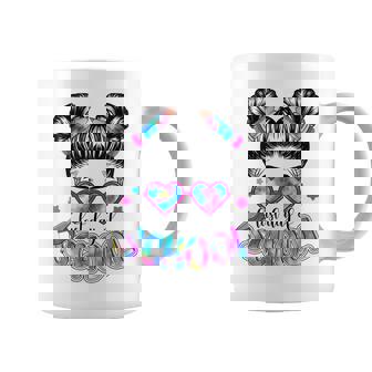 Funny Messy Bun Girl Graduation Happy Last Day Of School Coffee Mug