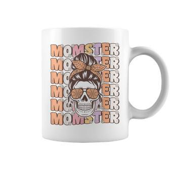 Momster Spooky Mama Groovy Halloween Costume For Moms Coffee Mug - Seseable