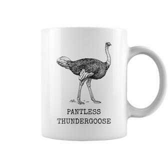 Funny Ostrich Pantless Thundergoose Animal Name Stupid Joke Coffee Mug | Mazezy