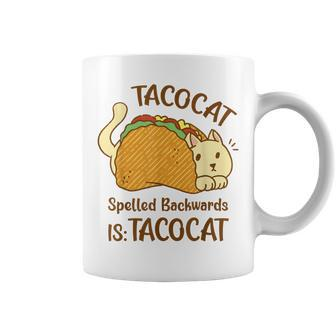 Tacocat Tacocat Spelled Backward Is Tacocat Coffee Mug - Seseable