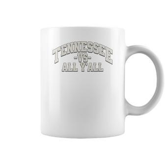 Tennessee -Vs- All Yall Knoxville Tn Orange Coffee Mug | Mazezy CA