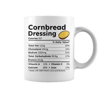 Thanksgiving Christmas Cornbread Dressing Nutrition Coffee Mug | Mazezy