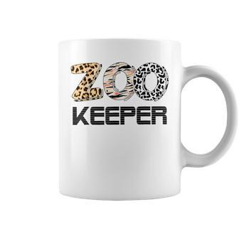 Zookeeper Costume Wild Print African Animals Zebra Fun Coffee Mug - Monsterry