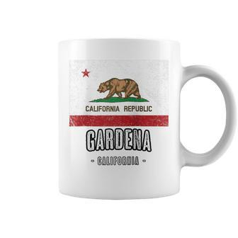 Gardena California Cali City Souvenir Ca Flag Top Coffee Mug | Mazezy