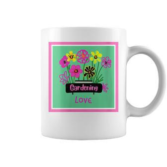 Gardening Lover Plant Nature Flower Blue Pink Yellow Green Gift For Womens Coffee Mug | Mazezy