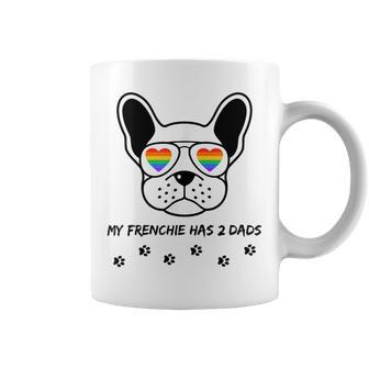 Gay Pride Lgbt French Bulldog Mens Dog Dad Rainbow Lgbtq Coffee Mug | Mazezy