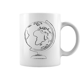 Geography World Globe Earth Planet Coffee Mug | Mazezy