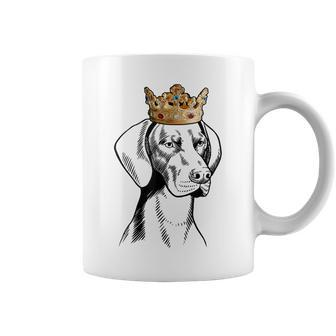 German Shorthaired Pointer Dog Wearing Crown Coffee Mug | Mazezy