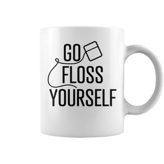 Go Floss Yourself Cute Dental Babe Hygienist T Coffee Mug - Seseable
