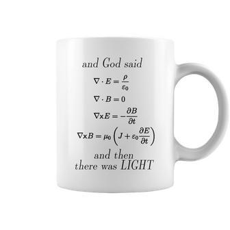 God Said Maxwell's Equations Differential T For Geeks Coffee Mug | Mazezy