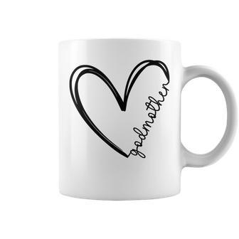 Godmother Heart For Mother Day Women Funny Gifts Coffee Mug - Thegiftio