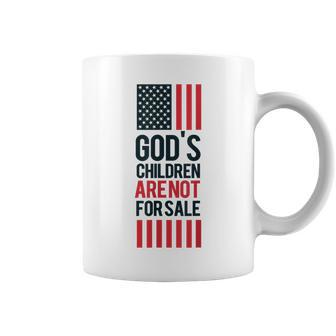 Gods Children Are Not For Sale America Flag Coffee Mug - Thegiftio UK