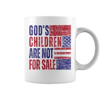 Gods Children Are Not For Sale Funny Political Political Funny Gifts Coffee Mug | Mazezy