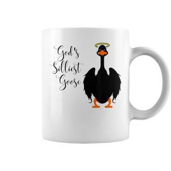 Gods Silliest Goose Black Coffee Mug | Mazezy UK