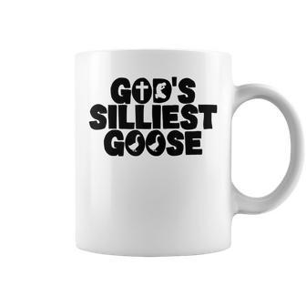 Gods Silliest Goose On The Loose Goose Funny Christian Gifts Coffee Mug | Mazezy