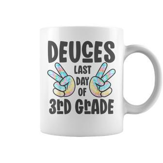 Goodbye Peace Out 3Rd Grade Deuces Last Day Of 3Rd Grade Coffee Mug | Mazezy DE