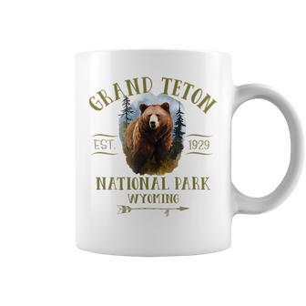 Grand Teton National Park Grizzly Bear Souvenir Design Usa Gifts For Bear Lovers Funny Gifts Coffee Mug | Mazezy