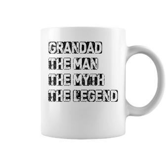 Grandad Man The Myth Legend Fathers Day Coffee Mug | Seseable CA