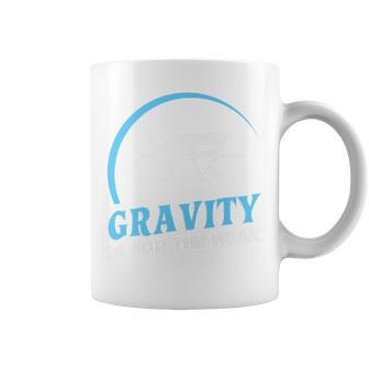Gravity Is For The Weak High Jump Track Coffee Mug | Mazezy