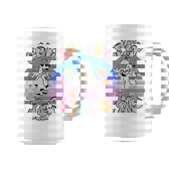 Groovy Ghost Spooky Vibes 60S 70S Retro Halloween 70S Vintage Designs Funny Gifts Coffee Mug | Mazezy