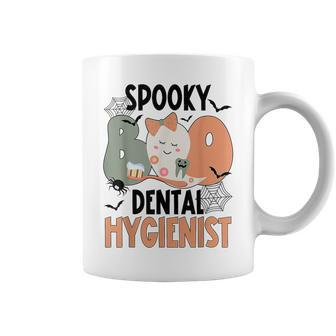 Groovy Halloween Spooky Dental Hygiene Dentist Hygienist Coffee Mug - Monsterry CA