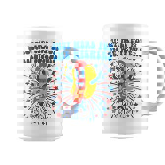 Groovy Hot Dog Im Just Here For The Wieners 4Th Of July Coffee Mug - Thegiftio