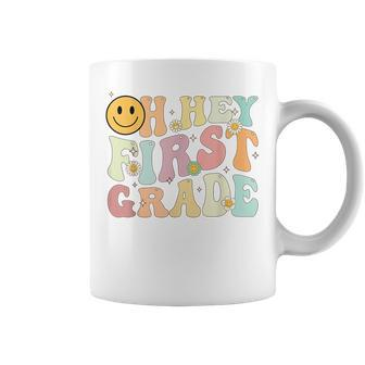 Groovy Oh Hey 1St First Grade Back To School For Teachers Coffee Mug - Seseable