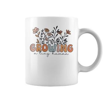 Growing A Tiny Human Floral Flowers Coffee Mug - Seseable
