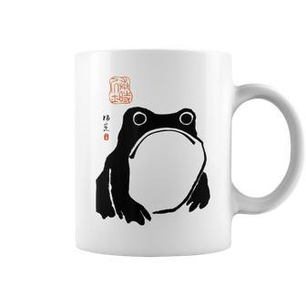 Grumpy Frog Japanese Frog Gifts Coffee Mug | Mazezy