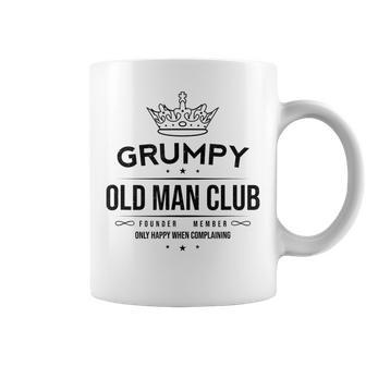 Grumpy Old Man Club Founder Member Happy When Complaining Gift For Mens Coffee Mug | Mazezy