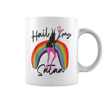 Hail Gay Satan Lgbt Gay Pride Month Transgender Lesbian Coffee Mug | Mazezy DE