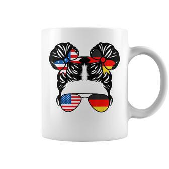 Half American Half German Girl Usa Germany Flag Patriot Coffee Mug - Thegiftio UK