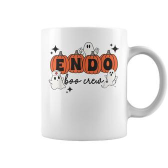 Halloween Endo Boo Crew Ghosts Pumpkin Endoscopy Nurse Coffee Mug - Monsterry