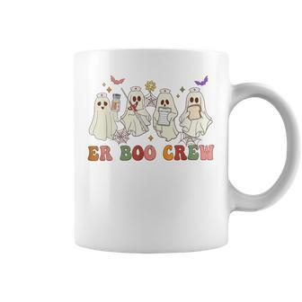 Halloween Ghost Nurse Retro Er Boo Crew Emergency Room Er Ed Coffee Mug - Monsterry AU