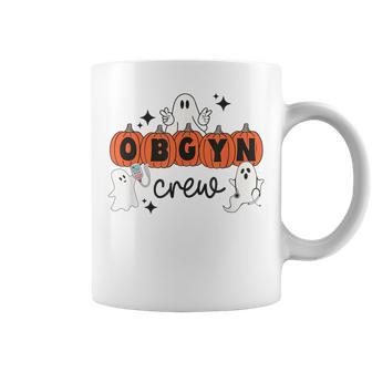 Halloween Obgyn Crew Ghost Obstetrics Nurse Squad Pumpkin Coffee Mug