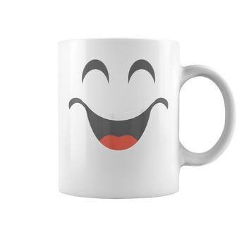 Halloween Smiling Emoticon Face Group Costume Coffee Mug | Mazezy