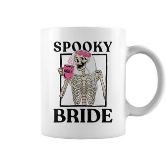 Halloween Spooky Bride Bridesmaid Skeleton Bachelorette Coffee Mug - Seseable