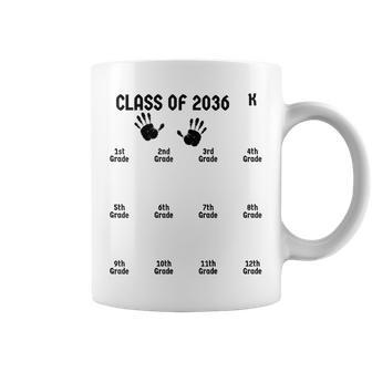 Handprint Graduation Class Of 2036 Grow With Me Coffee Mug | Mazezy